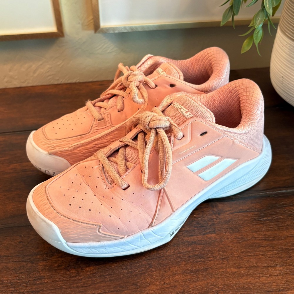 Babolat Propulse Junior 3 All Court Girl Size 2.5 Pink Tennis Shoes Sneakers